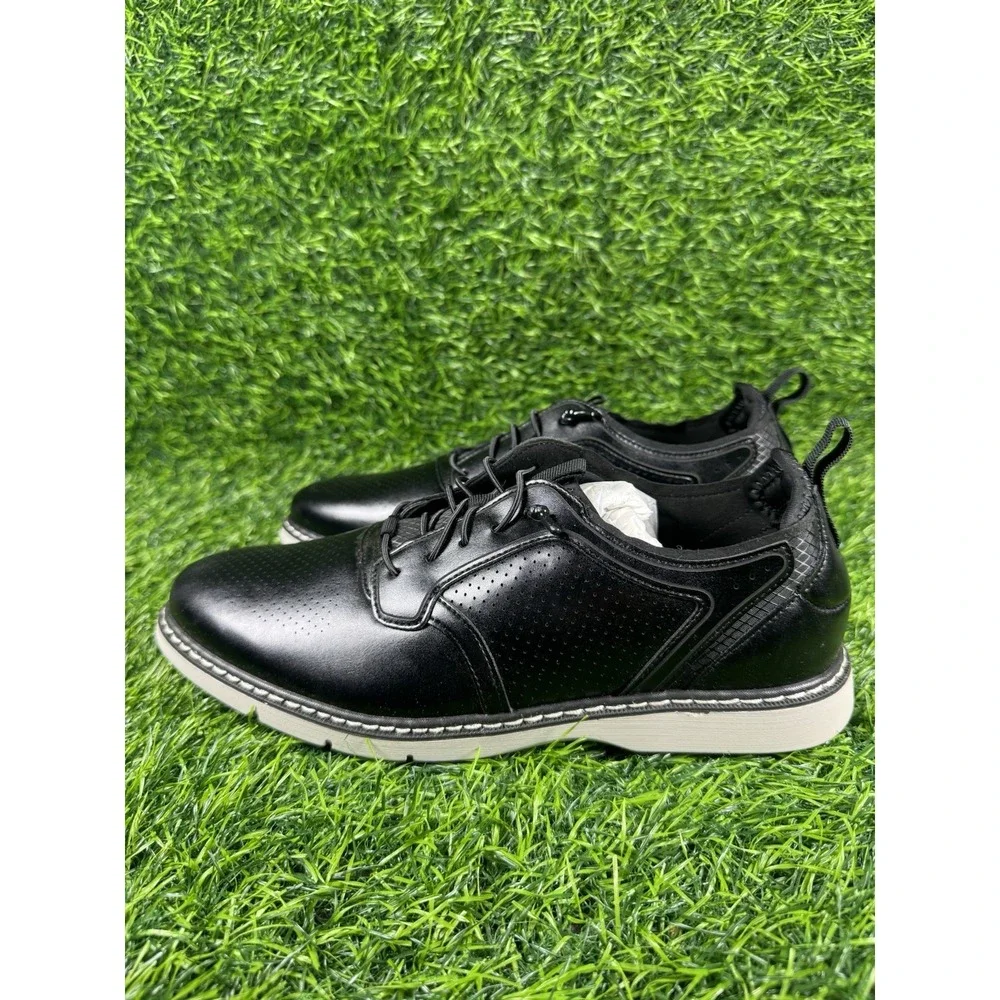 Stacy Adams 43445-001 Shoes Boys Size 7 Black Lace Up Dress Oxford Synthetic